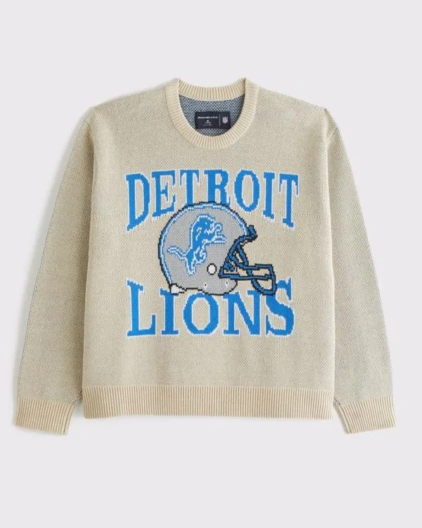 Detroit Lions Crew Sweater
