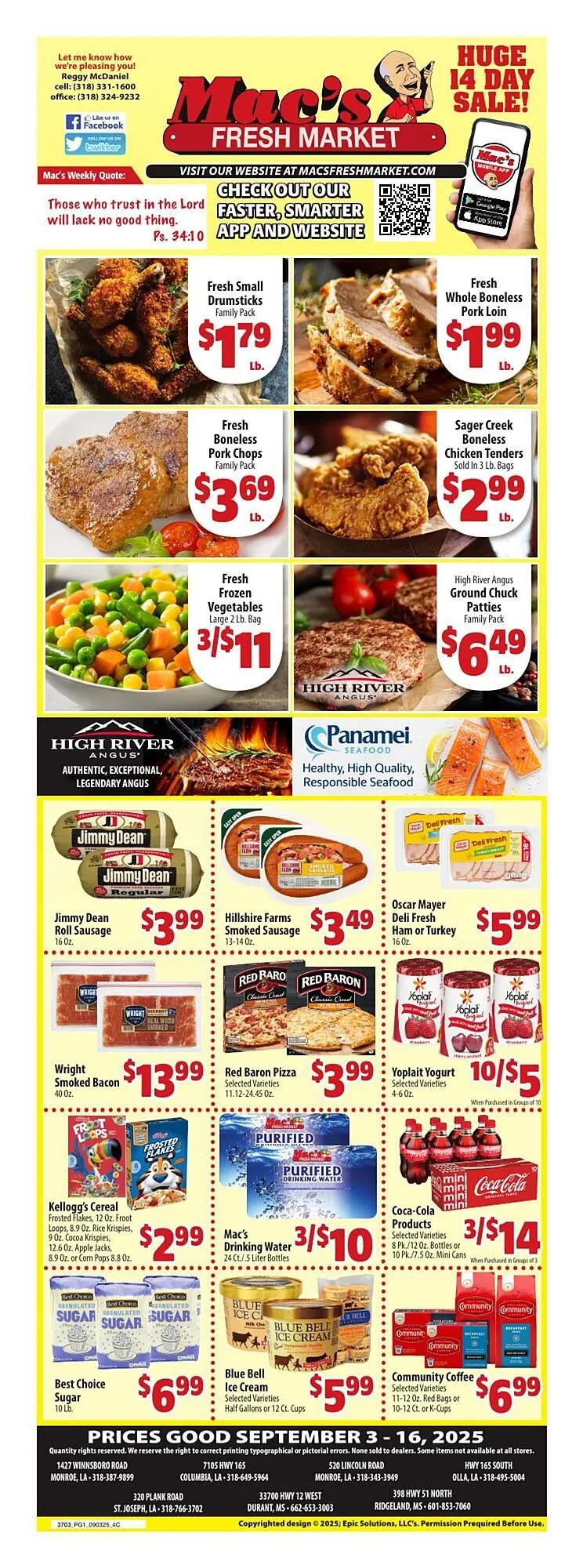 Weekly ad Mac's Market weekly ad from September 3 to September 16 2025 - Page 1
