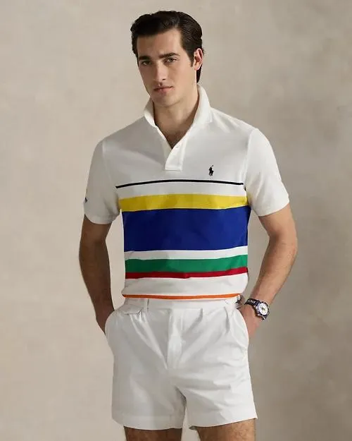 US Open Classic Fit Mesh Polo Shirt