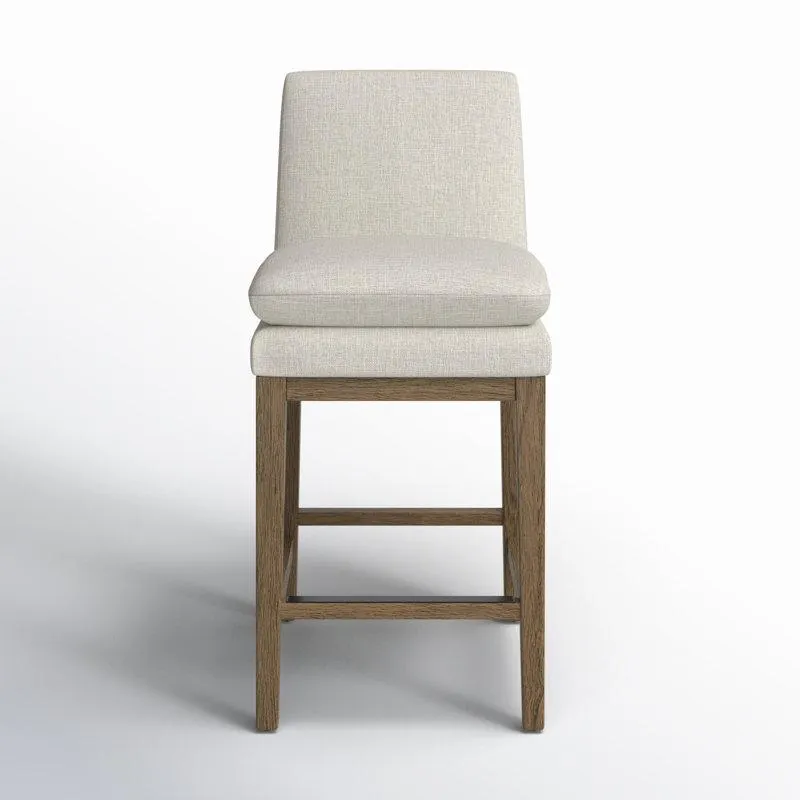 Graywash Bethea Upholstered Counter Stool