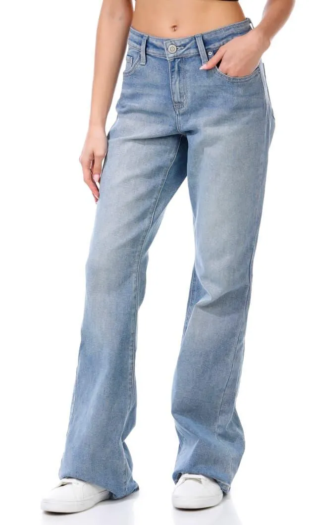 YMI Juniors Mid Rise Slim Fit Flared Leg Jeans