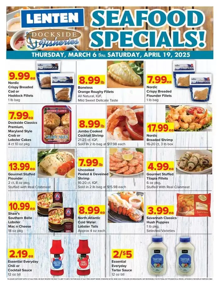 Weekly ad Shop 'n Save Lenten Seafood Flyer from March 6 to April 19 2025 - Page 2