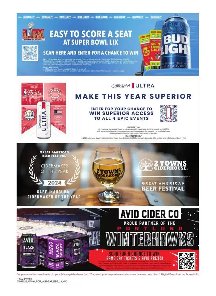 Weekly ad Albertsons - Portland - BBS from January 6 to February 2 2025 - Page 13