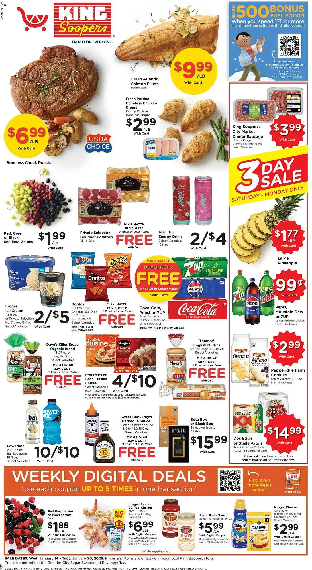 Weekly ad King Soopers weekly ad from January 14 to January 20 2026 - Page 1
