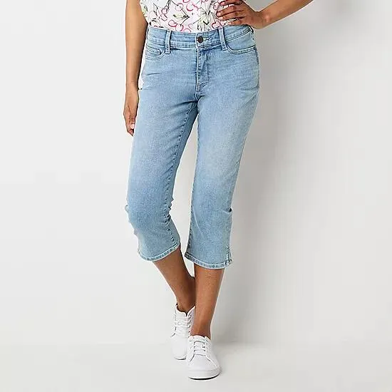 St. John's Bay Secretly Slender Mid Rise Denim Capris