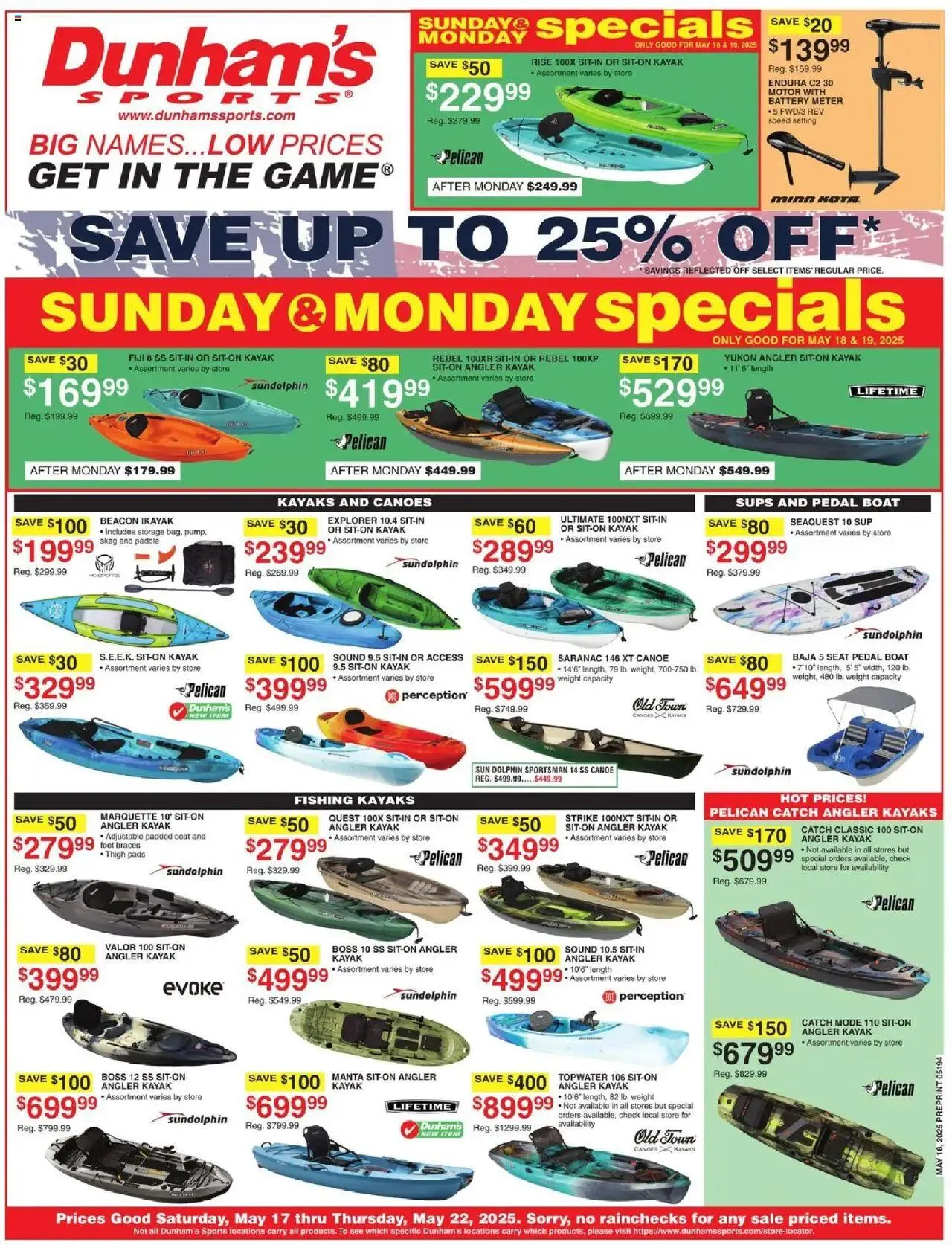 Weekly ad Dunham's Sports Weekly Ad from May 17 to May 22 2025 - Page 1