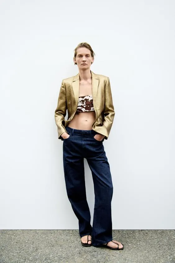 BLAZER METALIZADO ZW COLLECTION