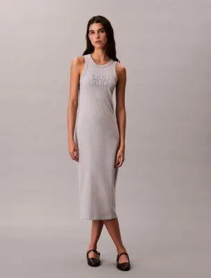 Calvin Klein Logo Midi Tank Dress