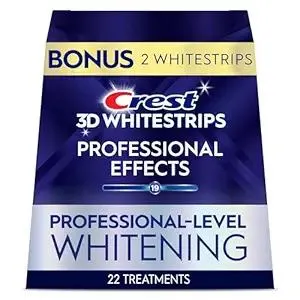 Crest 3D Whitestrips Professional Effects, Whitestrip 3D White, Teeth Whitening Strip Kit, 44 Strips (22 Count Pack), Crest Teeth Whitening Strips, Teeth Whitening Kit