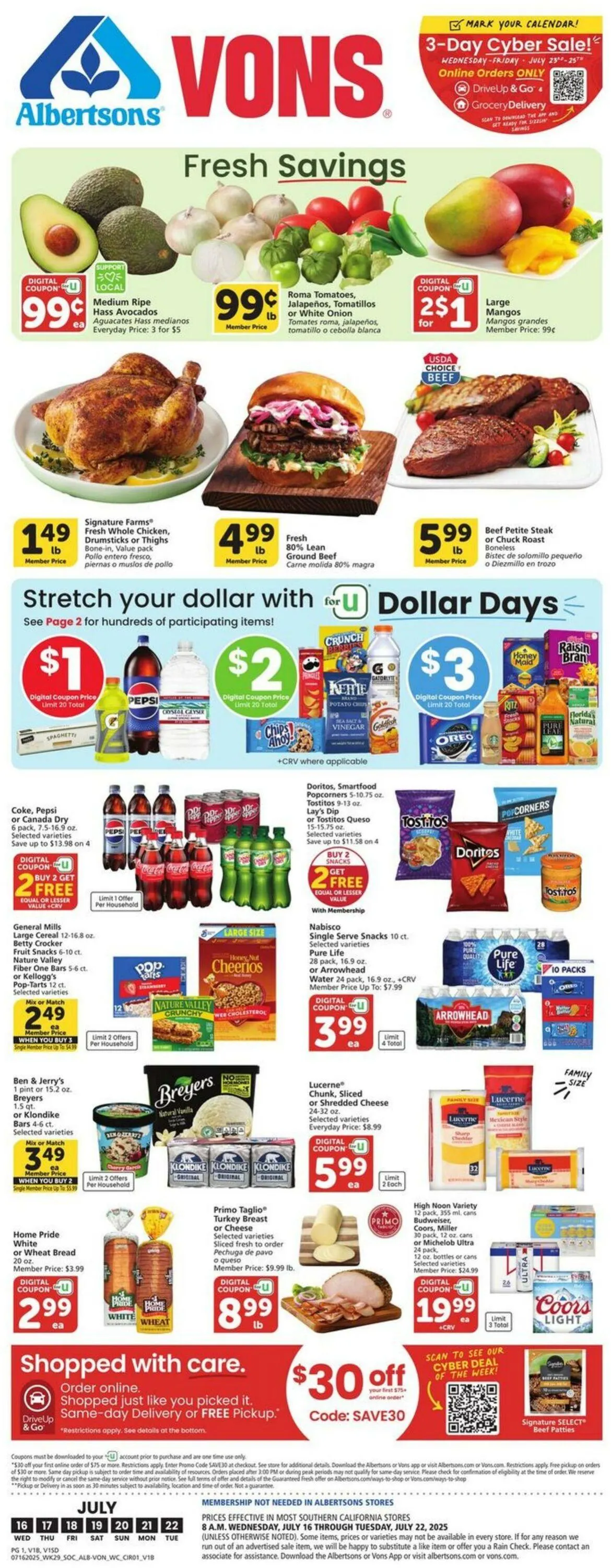 Vons Current weekly ad - 1