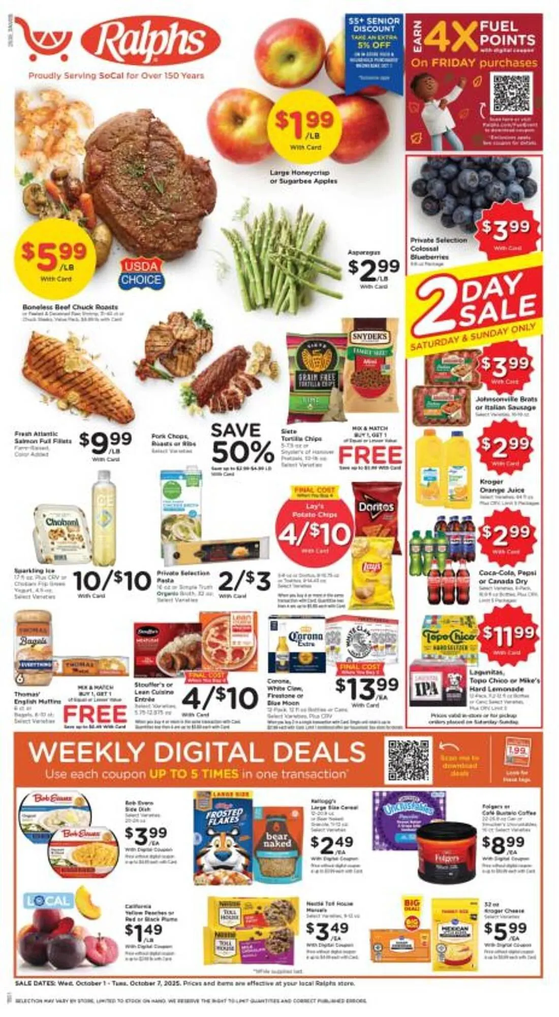 Weekly ad Ralphs weekly ad from October 1 to October 8 2025 - Page 1