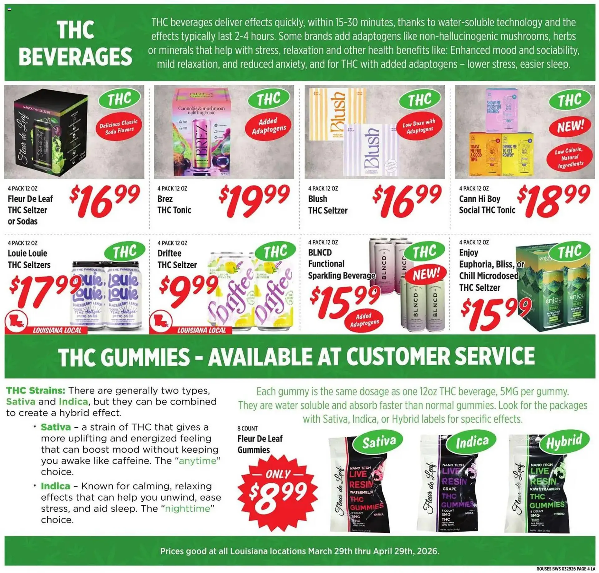 Weekly promotion Rouses weekly ad spanning from March 29 to April 30 2026 - Page 4 for Catalogue 365
