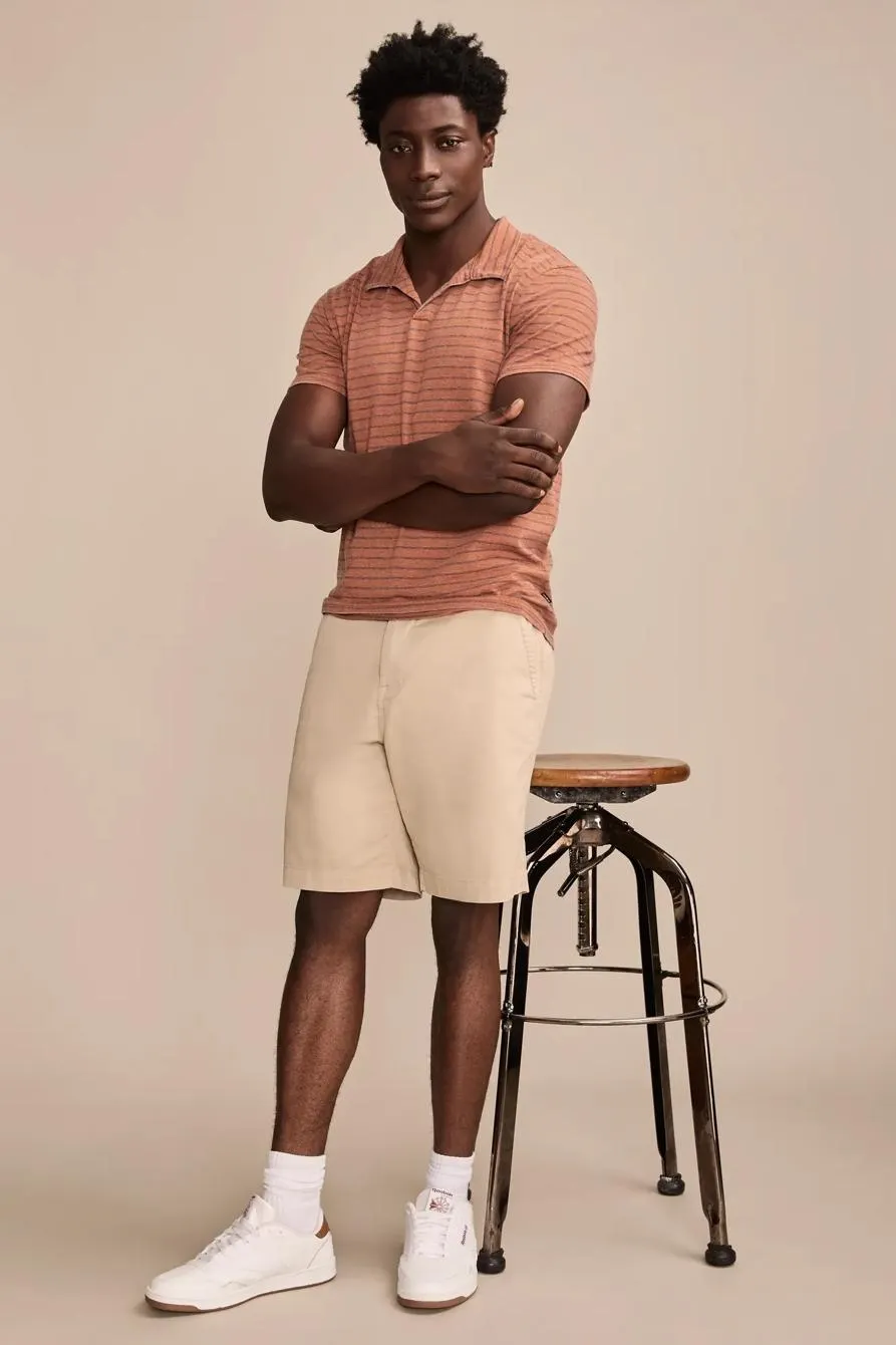 9 inch stretch twill short