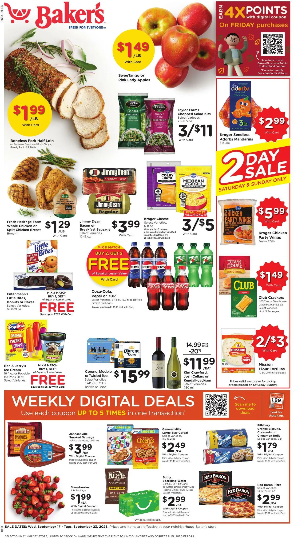 Weekly ad Baker's from September 17 to September 23 2025 - Page 1