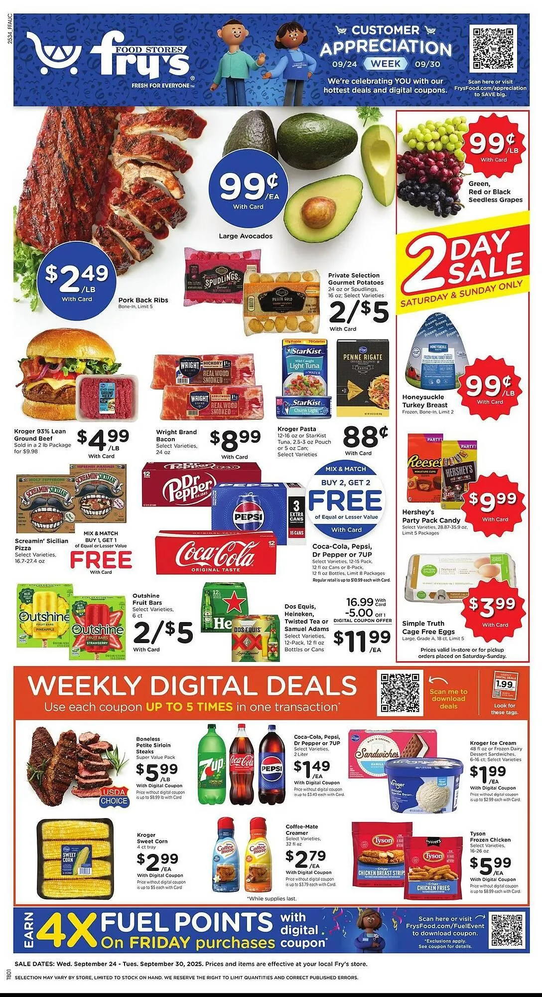Weekly ad Fry's weekly ad from September 24 to September 30 2025 - Page 1