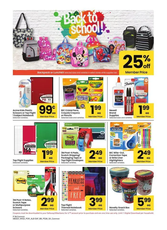 Weekly ad Albertsons - Portland - BBS from August 5 to September 8 2024 - Page 38