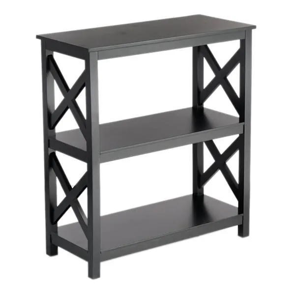 Providence Xavier 3-Tier Bookshelf, Black
