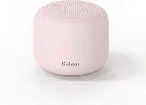 Bobtot Portable Bluetooth Speakers with Strap Easy to Carry, Wireless IPX5 Waterproof Mini Speaker with Loud Stereo Sound, 20 Hours Playtime, Rechargeable Battery, Built-in Microphone, Pink