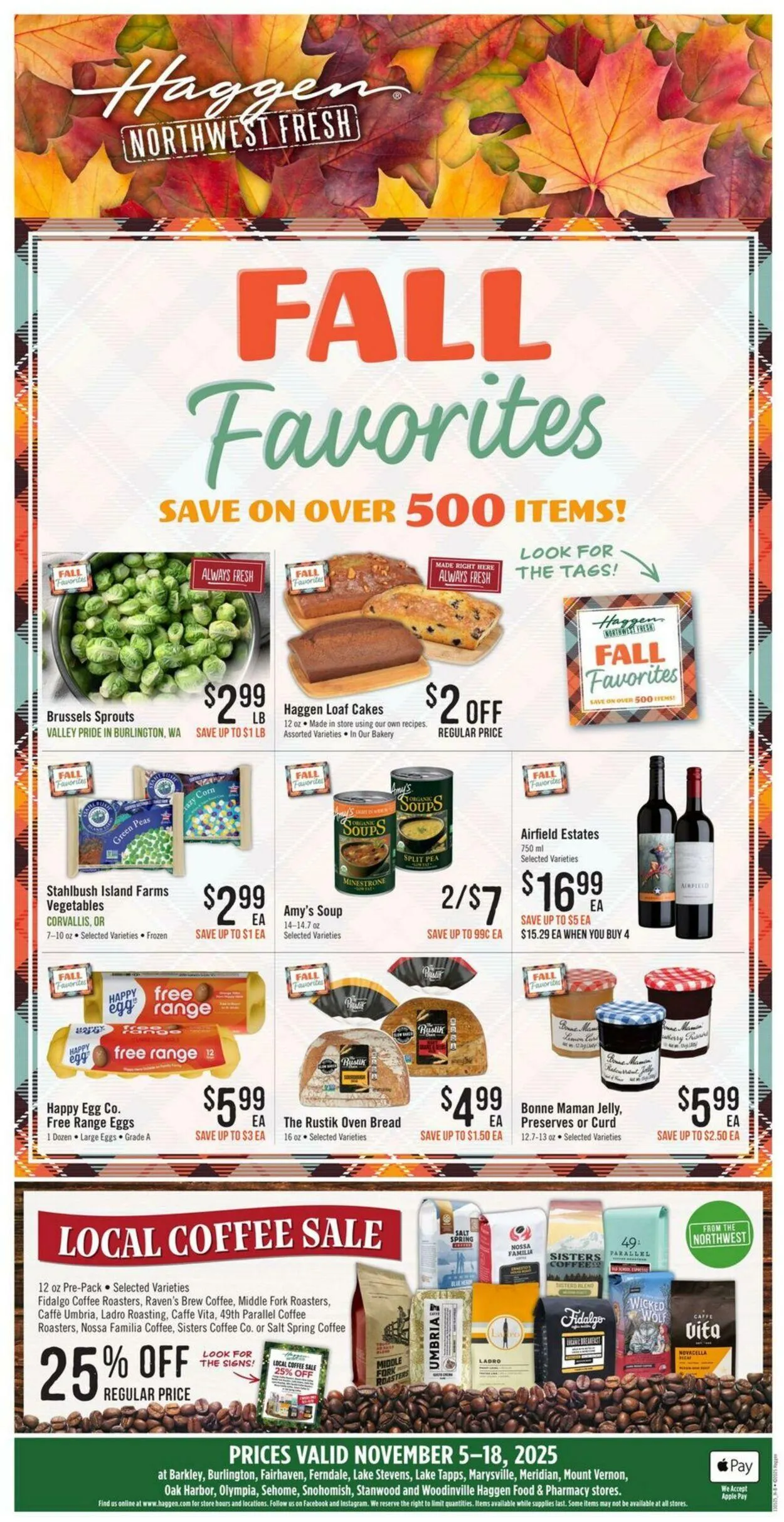 Weekly ad Haggen Current weekly ad from November 5 to November 18 2025 - Page 1