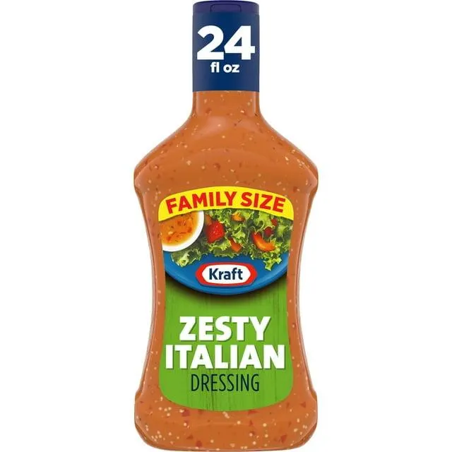 Kraft Zesty Italian Dressing Family Size, 24 fl oz Bottle