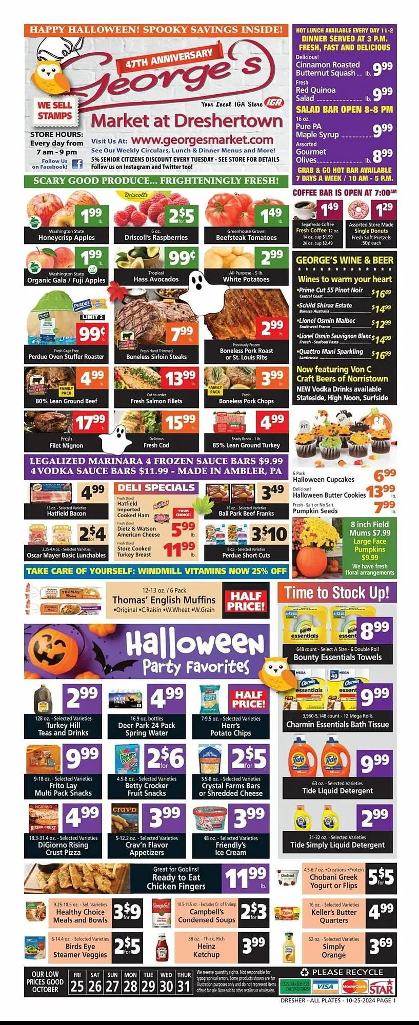 Weekly ad George's Market Weekly Ad from October 25 to October 31 2024 - Page 1