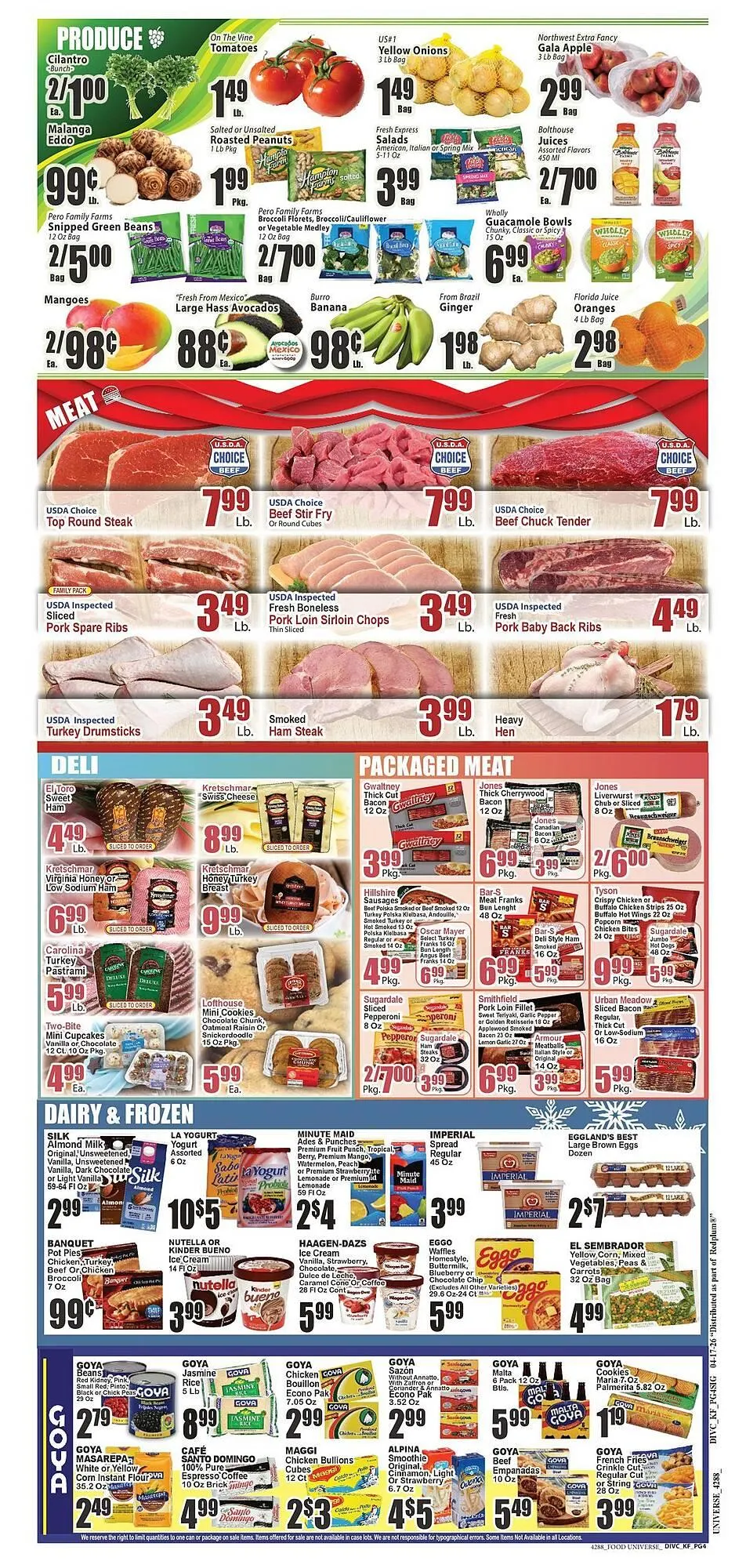 Weekly ad Food Universe circular from April 17 to April 23 2026 - Page 4