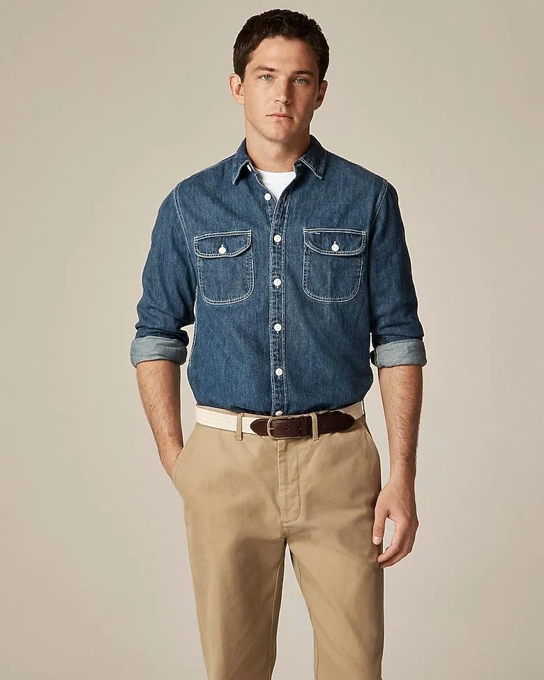 Midweight denim workshirt
