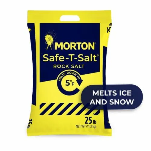 Morton® Safe-T-Salt® Ice Melt Rock Salt