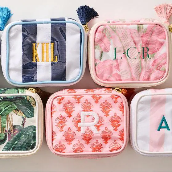 Clear Coated Travel Jewelry Case