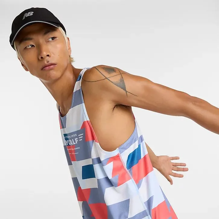 United Airlines NYC Half Printed Run Singlet