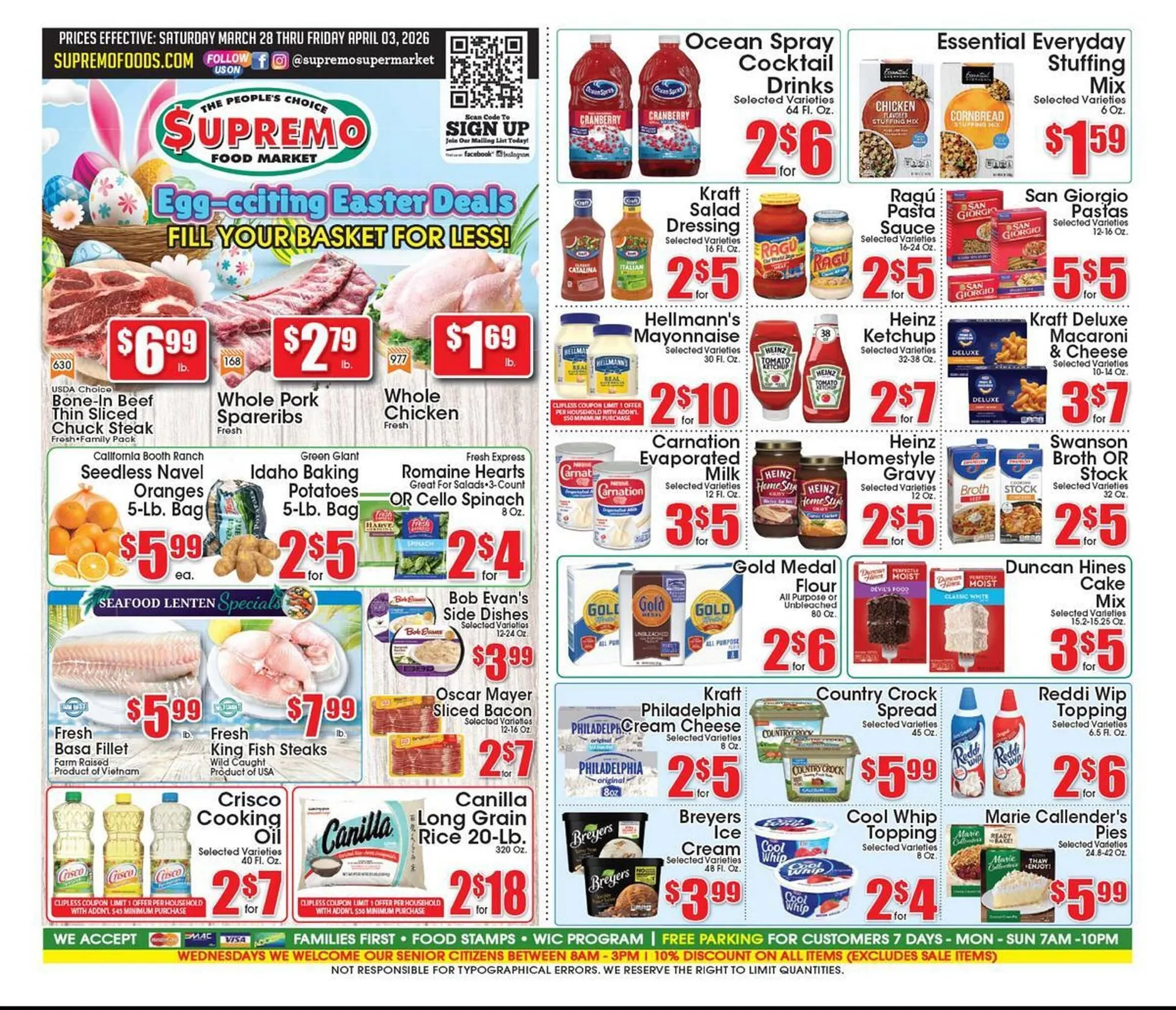 Weekly ad Supremo Foods Inc weekly ad from March 28 to April 3 2026 - Page 1