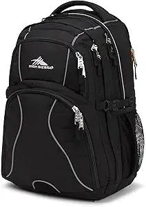 High Sierra Swerve Laptop Backpack, Black, One Size