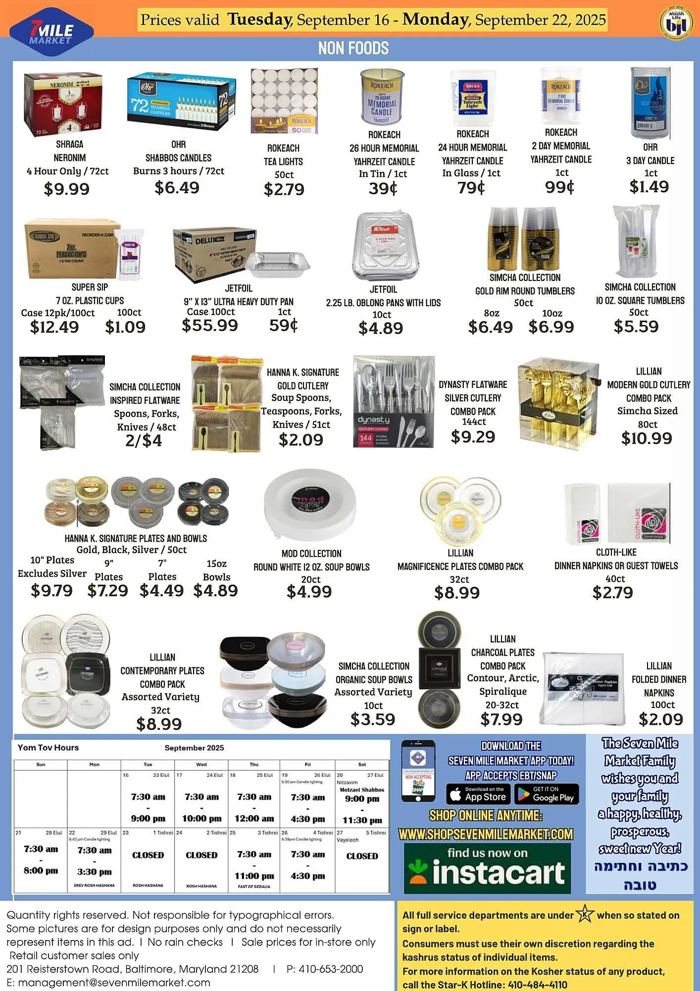 Weekly promotion Seven Mile Market circular spanning from September 16 to September 22 2025 - Page 4 for Catalogue 365