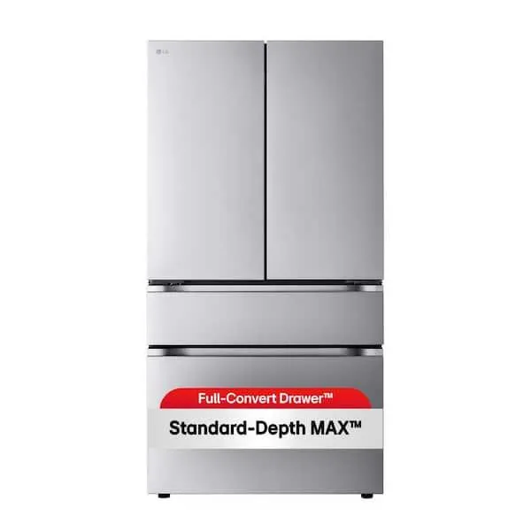 30 cu. ft. SMART Standard Depth MAX French Door Refrigerator with Internal Water Dispenser in PrintProof Stainless Steel