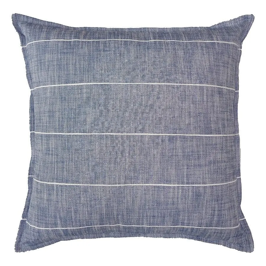 allen + roth 22-in x 22-in Navy Square Indoor Decorative Pillow