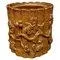Small Terracotta Flower Pot with Vineyard Design, 1950s