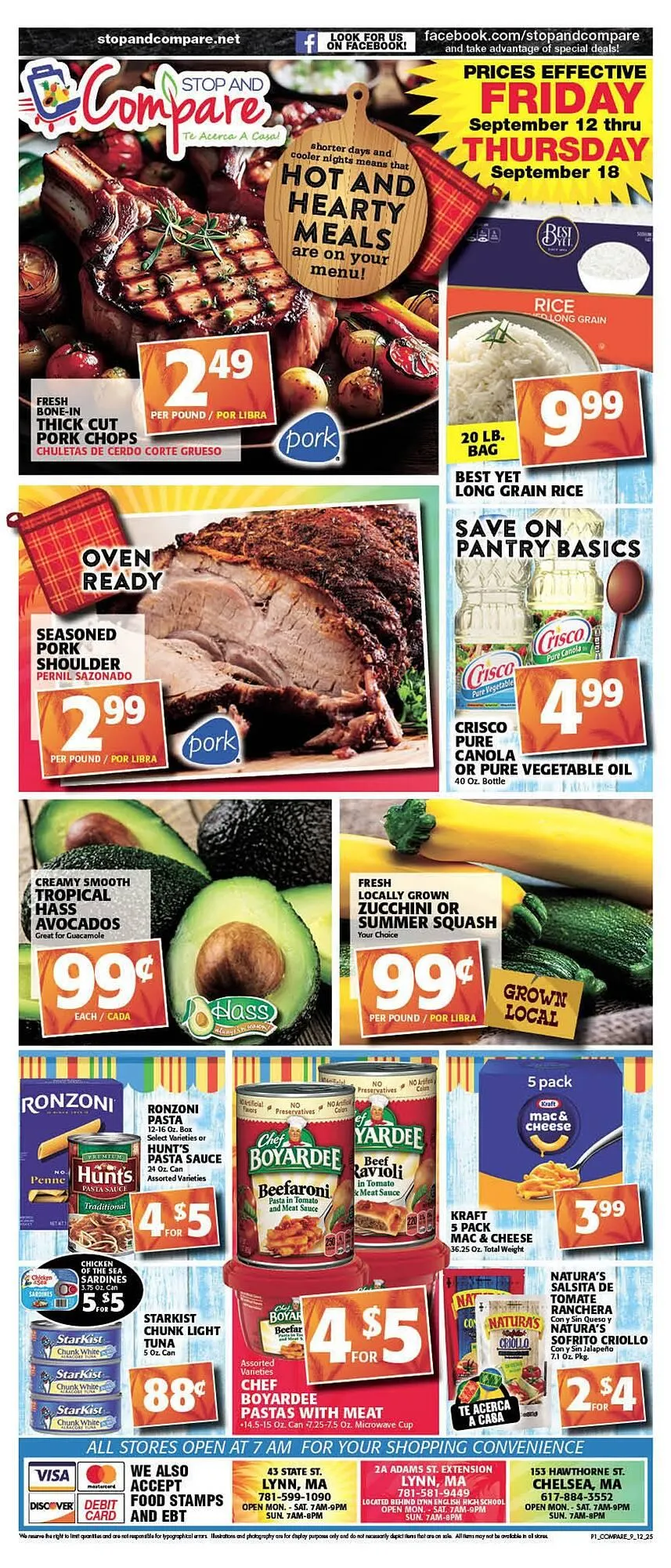 Weekly ad Stop and Compare Markets weekly ad from September 12 to September 18 2025 - Page 1