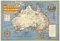 Map of Australia at the End of the Second World War, 1940s