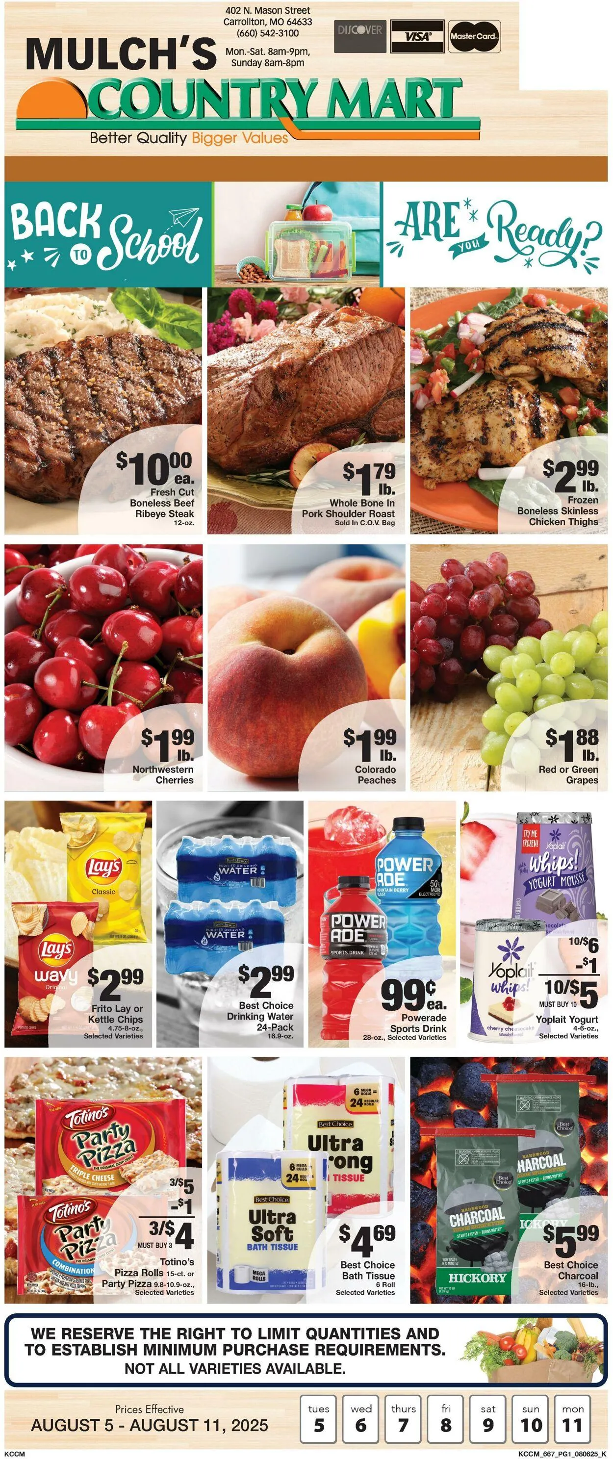 Weekly ad Country Mart from August 5 to August 11 2025 - Page 1