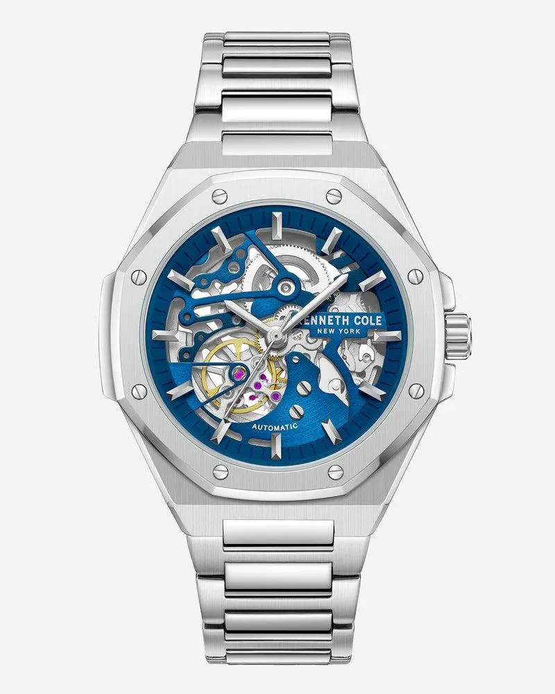 Skeleton Octagonal Automatic Bracelet Watch -