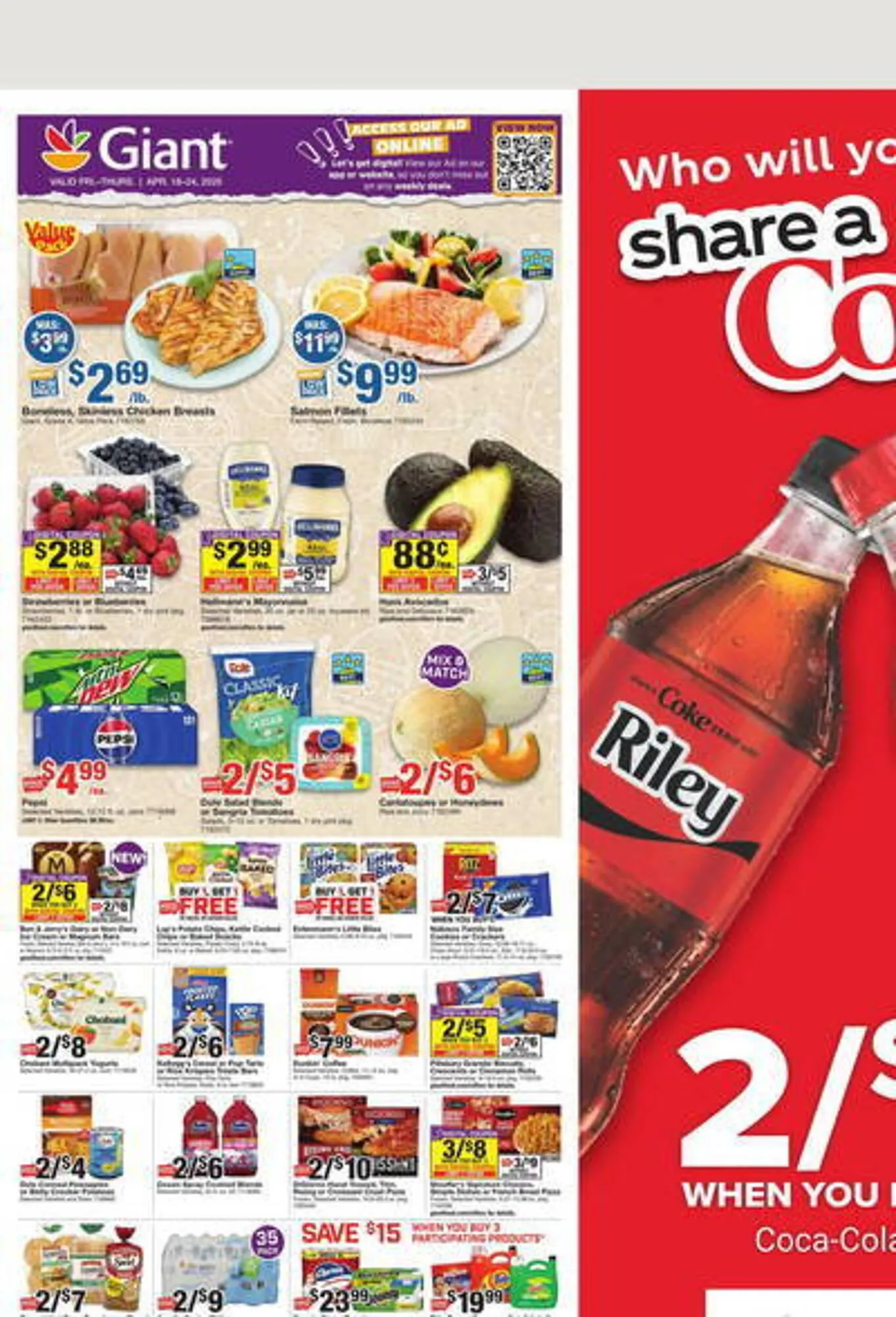 Weekly ad Giant Food Weekly Ad from April 18 to April 24 2025 - Page 1