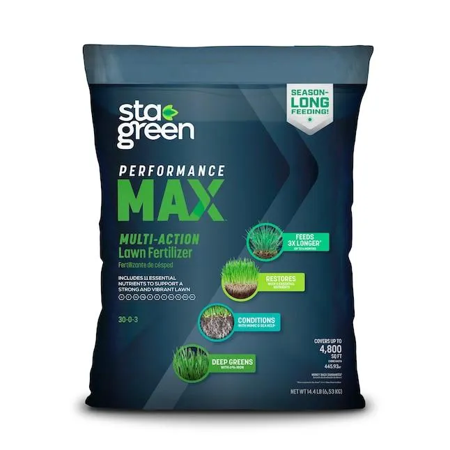 Sta-Green Performance Max 14.4-lb 4800-sq ft 30-0-3 All Purpose Lawn Starter Fertilizer