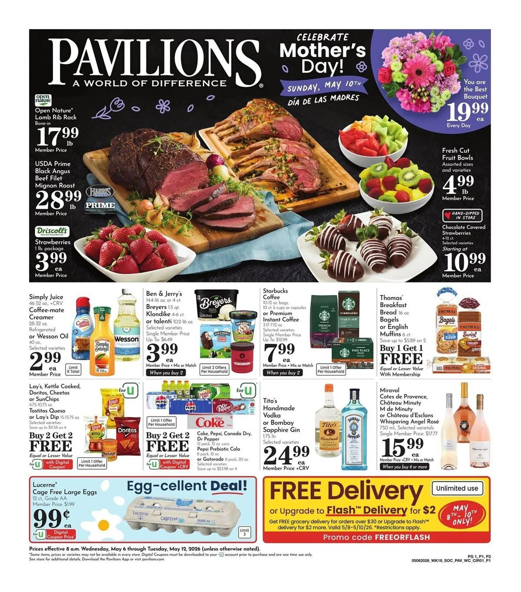 Weekly ad Pavilions weekly ad from May 6 to May 12 2026 - Page 1