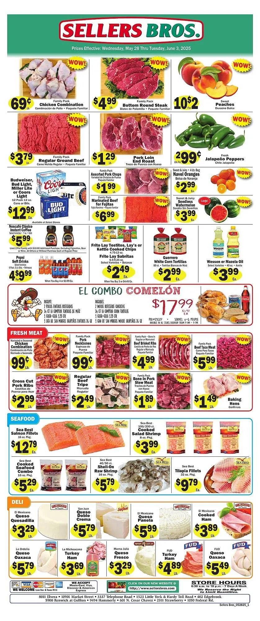 Weekly ad Sellers Bros Weekly Ad from May 28 to June 3 2025 - Page 1