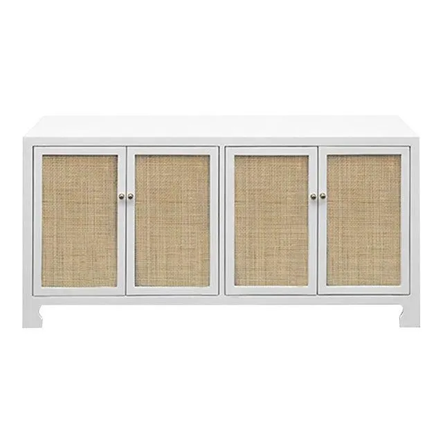 Worlds Away Sofia Cabinet, White