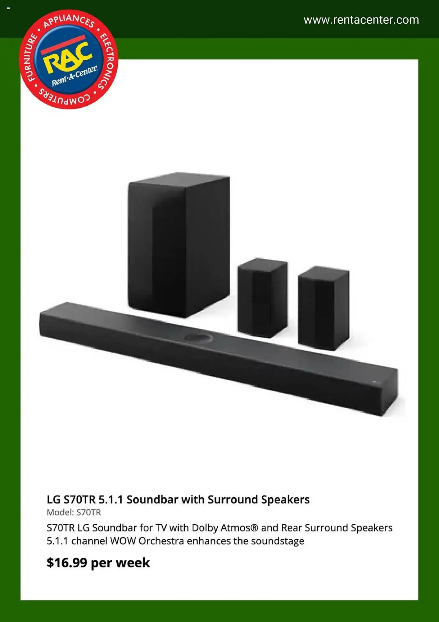 Weekly ad Rent A Center Weekly Ad from April 14 to April 21 2025 - Page 2