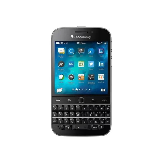 BlackBerry Classic - 4G BlackBerry smartphone - RAM 2 GB / Internal Memory 16 GB - microSD slot - LCD display - 3.5" - 720 x 720 pixels - rear camera 8 MP - front camera 2 MP - black
