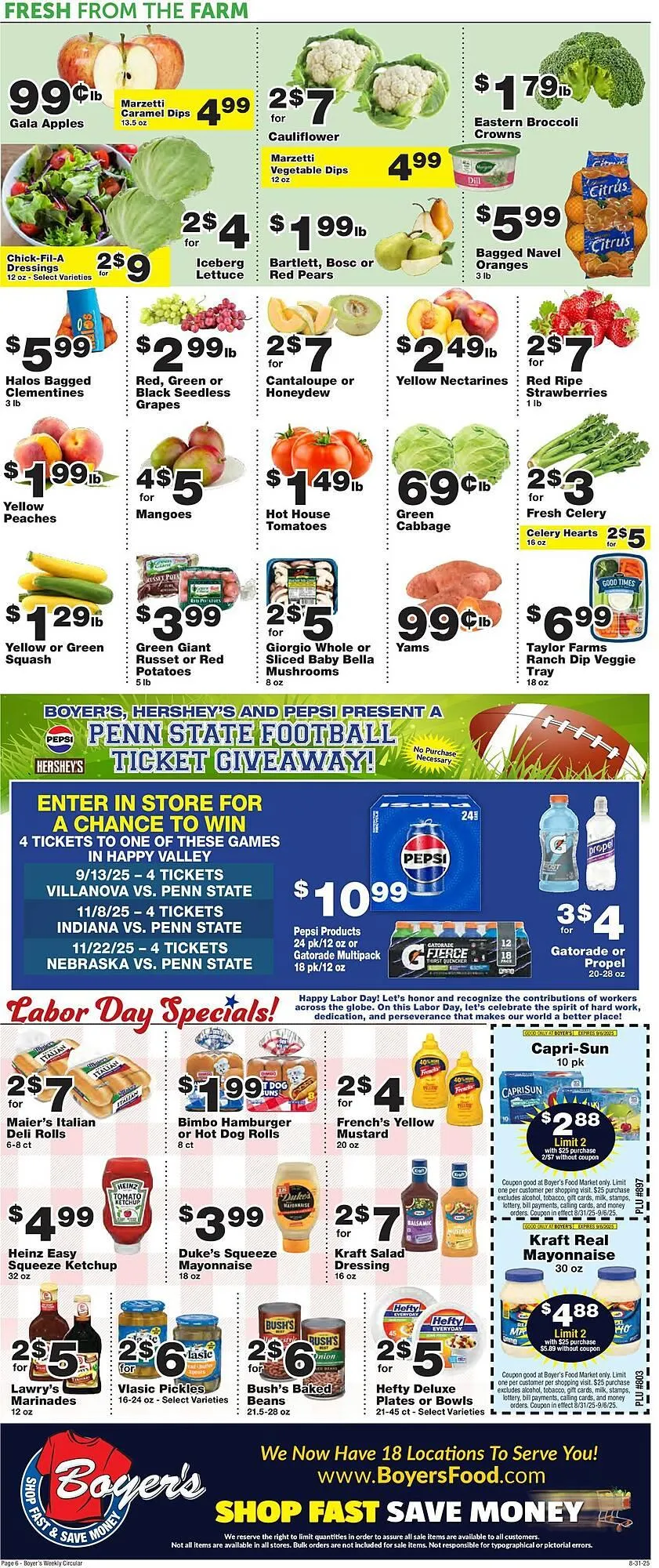 Weekly ad Boyer's Food Markets Weekly Ad from August 31 to September 27 2025 - Page 6