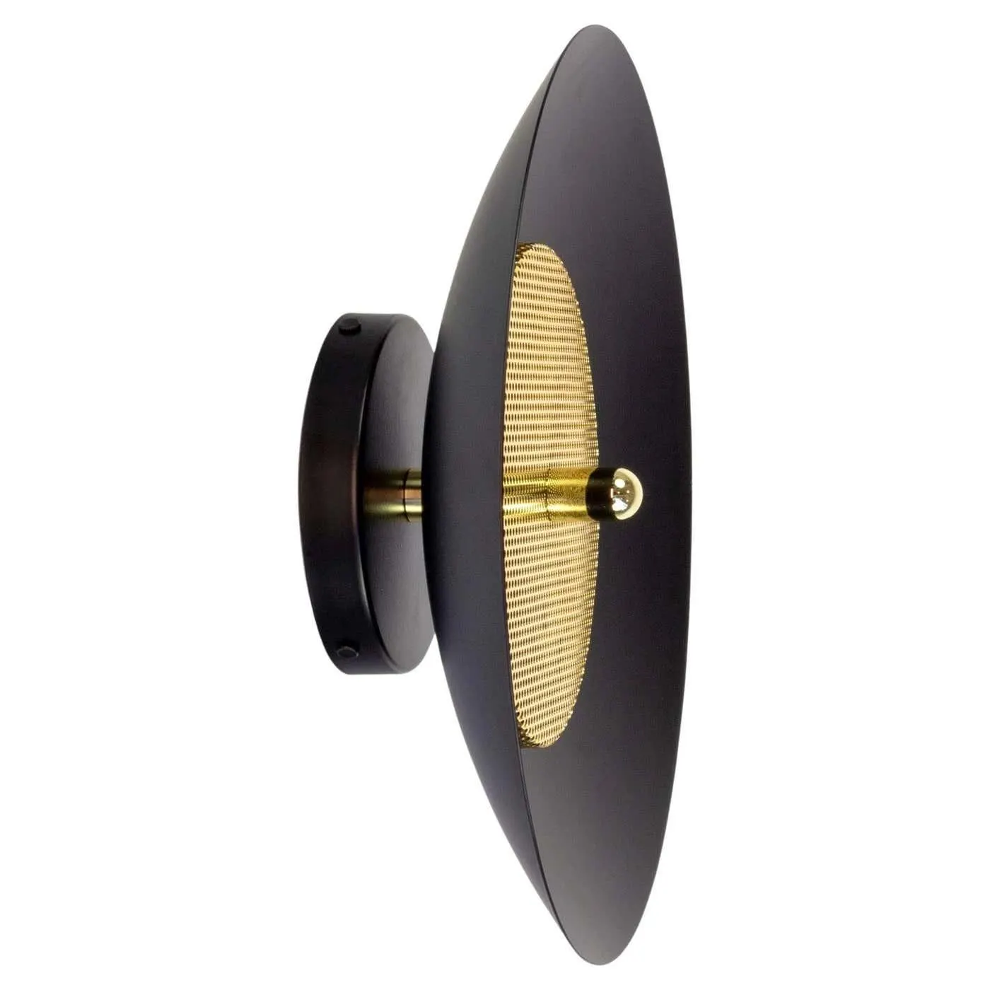 Signal Sconce from Souda, Black and Brass, In Stock
