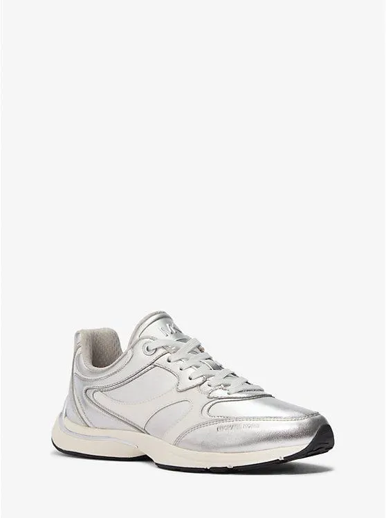 Riley Metallic Leather Trainer